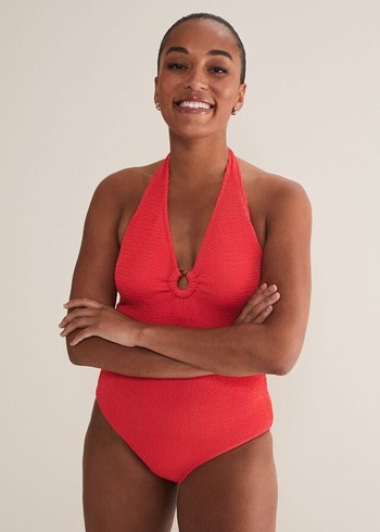 Phase Eight Red Halterneck Swimwear Coral Australia | PL1230675